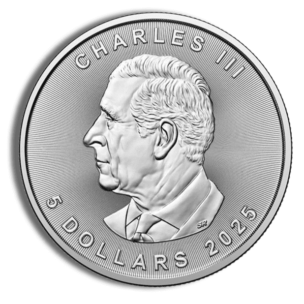 2025 Canadian Silver Maple Leaf 1 oz King Charles